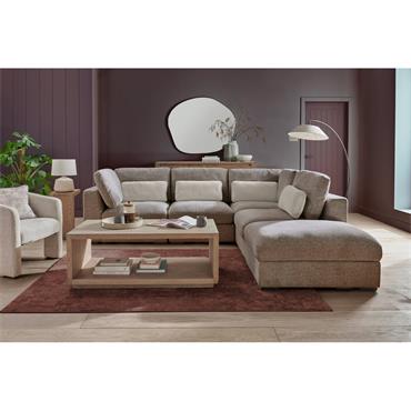 Heather Armless Sectional Mink